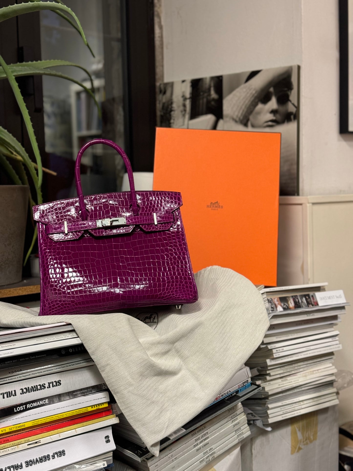 Hermès Birkin 35 Porosus Crocodile Rose Pourpre 2022