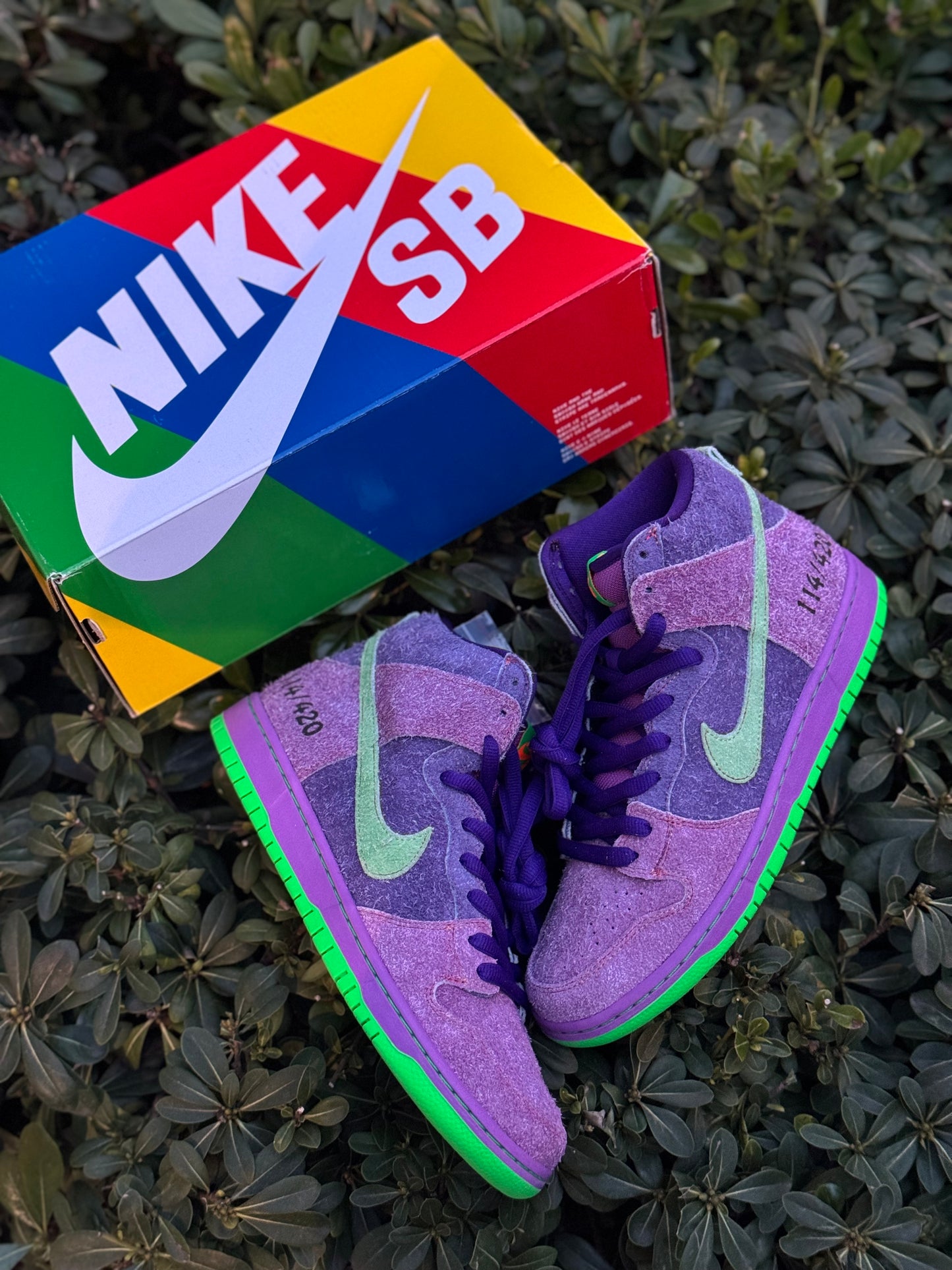 Nike SB Dunk High “Reverse Skunk” 114/420